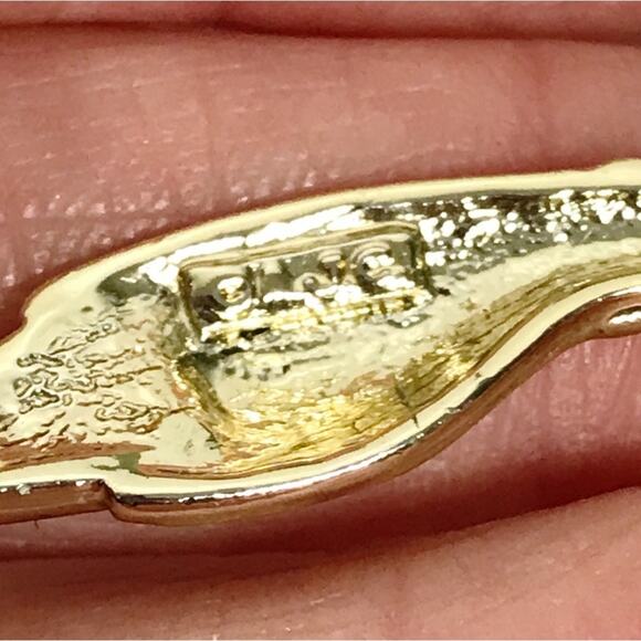 Vintage AJC Signed Mirror Sitting Lady Woman Figural Brooch Pin 3 Lot Set - Picture 3 of 16